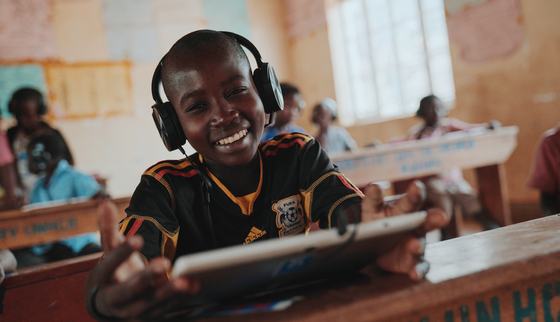 Roger receiving education through Can't Wait to Learn_War Child Uganda_190918